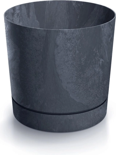 Flower Pot with Concrete Effect TUBO P 17.8 cm Anthracite