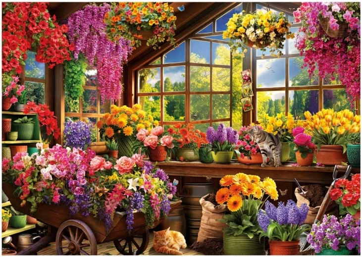 Educa puzzle Maison de jardin 1500 pièces