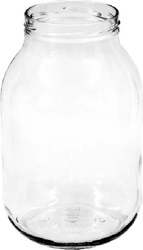 Bocal en verre de stérilisation 3000 ml à large ouverture 100 mm