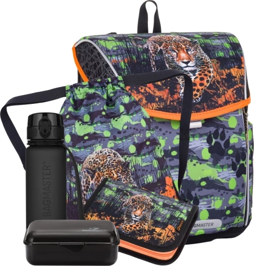 Bagmaster PRIM grand set scolaire pour élèves de CP léopard