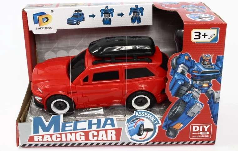 Screw-together construction set car-robot in a box