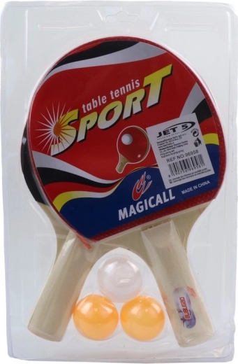 Set de tennis de table avec 2 raquettes et 3 balles