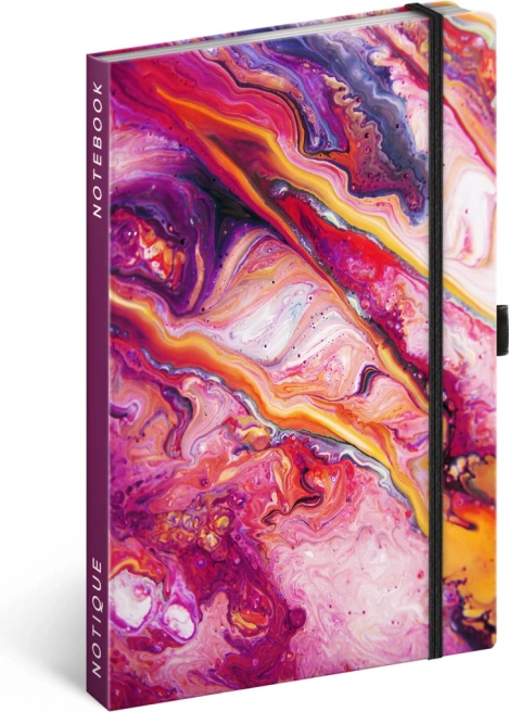 Notique carnet ligné marble 13 × 21 cm