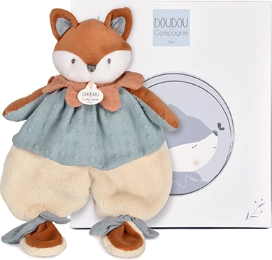Coffret cadeau Doudou – doudou en peluche Renard Timo 29 cm