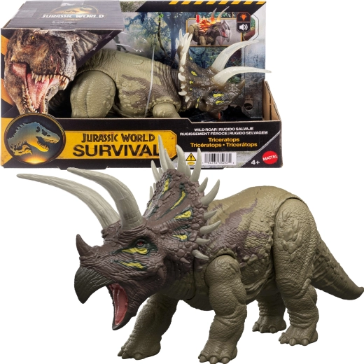 Mattel Jurassic World Survival Triceratops with light and sound