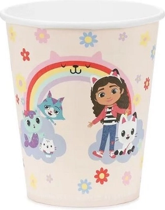 Papieren bekers Gabby's Poppenhuis mix motieven 250 ml