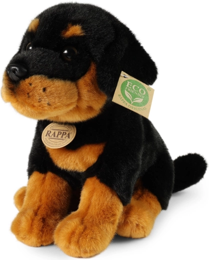 Pluchen rottweiler 30 cm ECO van Rappa