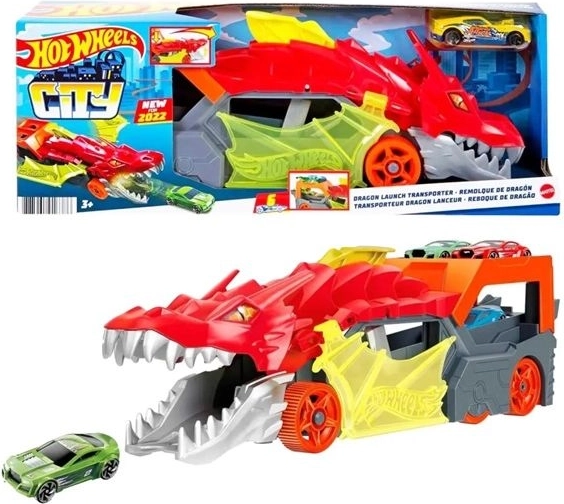 Hot Wheels City Dragon Hauler with Launcher