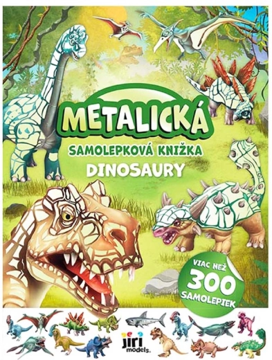 Livre d’autocollants métalliques dinosaures