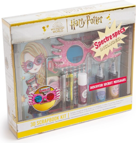 Ring-bound journal set HARRY POTTER Luna Lovegood 3D