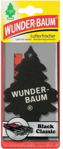 Wunderbaum Black Classic Air Freshener Tree