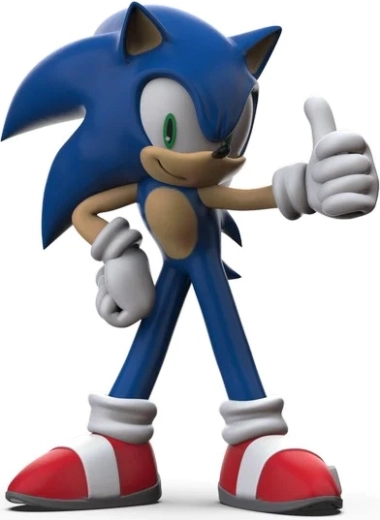 Comansi Sonic thumbs-up figurine