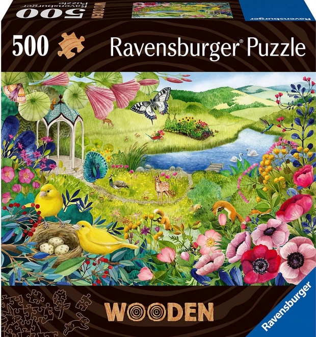 Houten puzzel Wilde tuin 500 stukjes