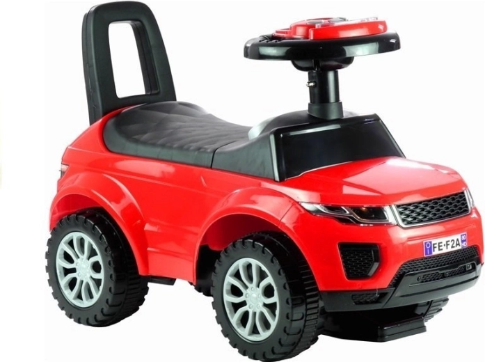 Kids ride-on car with lights and sounds, red