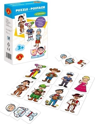 Puzzel personages, plezier en leren