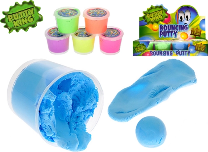 Bouncing Putty Putty King 35 g – mix of 6 colors in a cup
