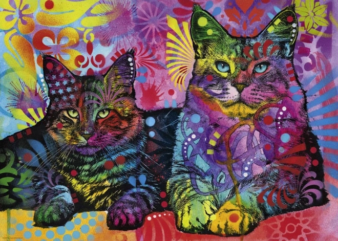 Puzzle 1000 Pieces - Two Cats