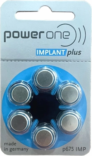 Hörgerätebatterien Varta Power One Implant Plus 675, 6 Stk.