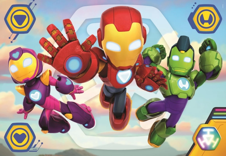 Clementoni puzzle Iron Man et ses incroyables amis MAXI 60 pièces