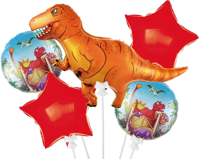 Dinosaur Birthday Balloon Set, 5 pcs