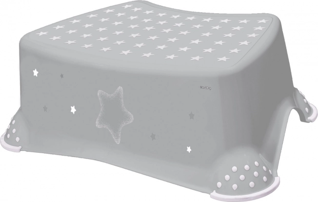 Step Stool for Toilet/Sink "Stars", Gray