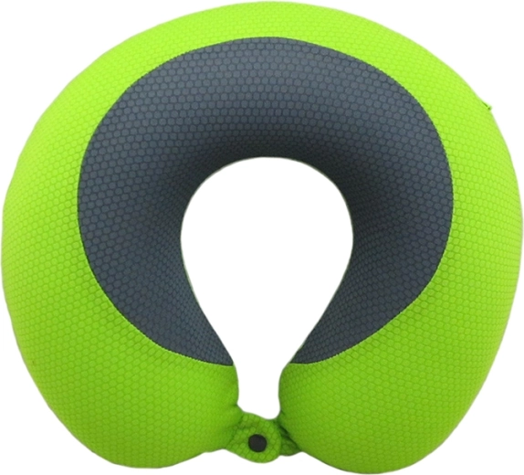 Travel headrest – green 30 × 30 × 9 cm