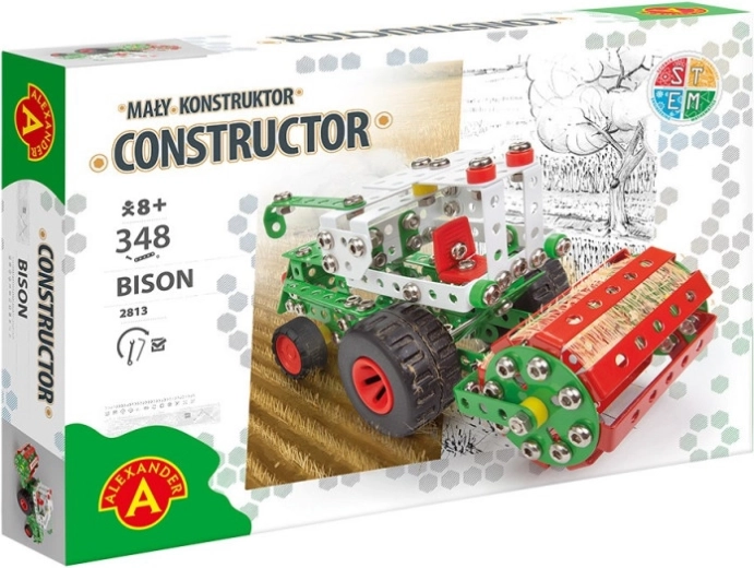 Kit de construction moissonneuse-batteuse Bison – ensemble de construction métallique pour enfants 8+