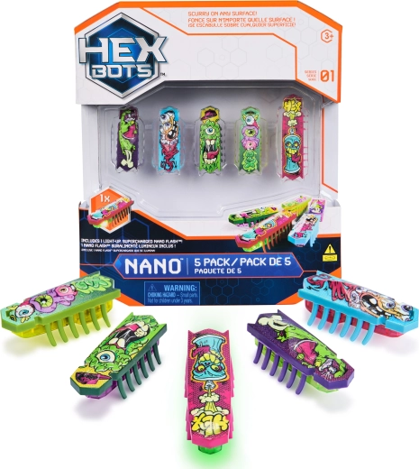 Hexbots Nano set of 5 micro robots by Spin Master