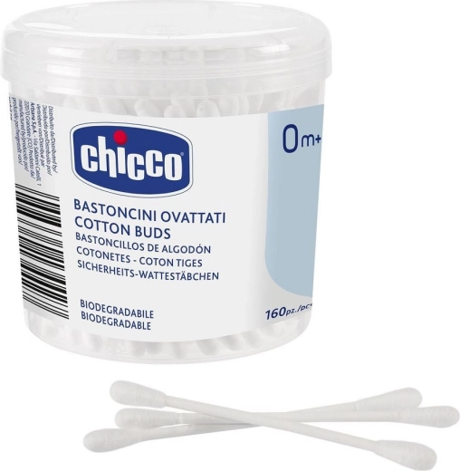 Chicco bâtonnets ouatés en coton 100 % 160 pcs