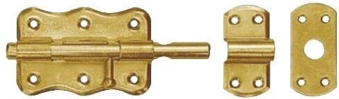 Verrou à coulisse à curseur rond 70 × 50 mm