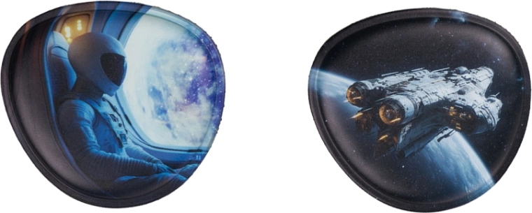 Interchangeable BAAGL Baaglies Badges – Space, Set of 2