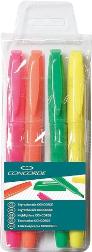 CONCORDE Highlighter Set, 4 pcs