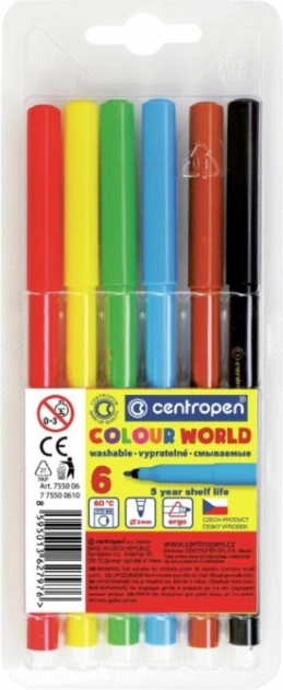 Centropen set of 6 colored markers