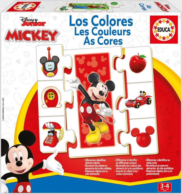 Educa puzzle Mickey and Friends – learning colors 6×7 pieces