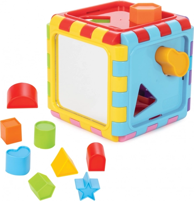 Shape-Sorting Cube with Mirror for Children