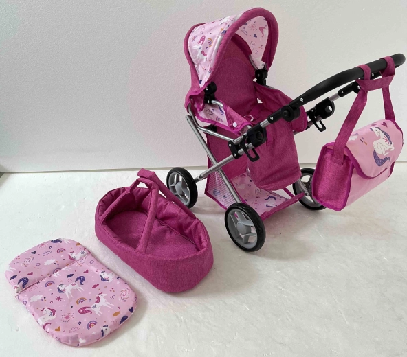 3-in-1 Doll Stroller Unicorns