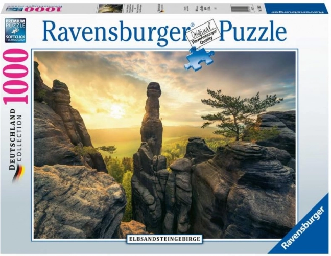 Puzzle Grès de l’Elbe à l’aube 1000 pièces RAVENSBURGER