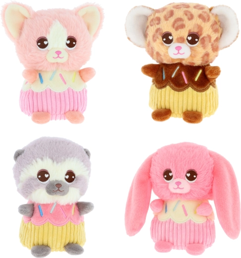 Geurende pluche cupcakes KEEL 16 cm – 4 soorten