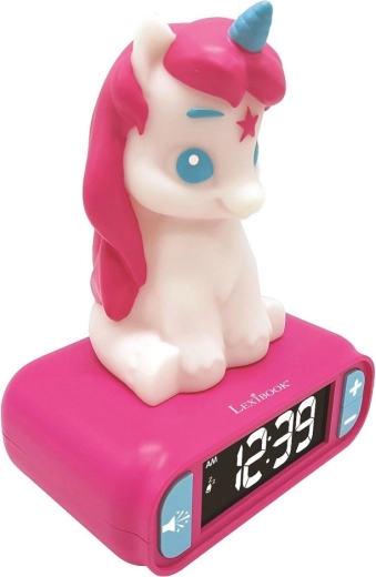 Alarm Clock with Night 3D Light Unicorn