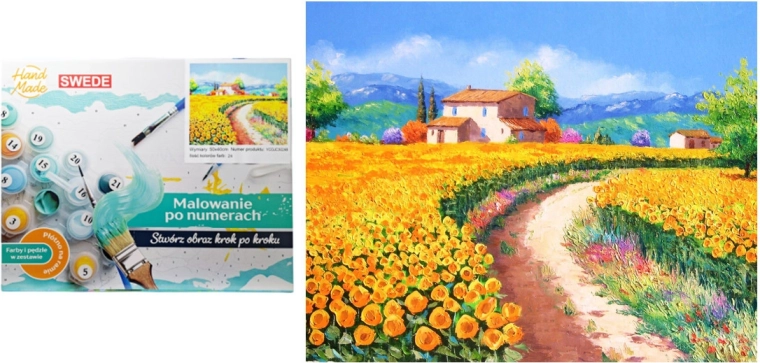 Peinture par numéros – Chemin de village