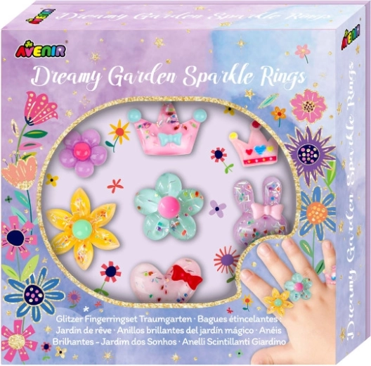 Sparkling Garden Rings – Set of 7
