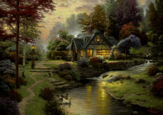 Puzzle Maison dans la Courbe 1000 pièces