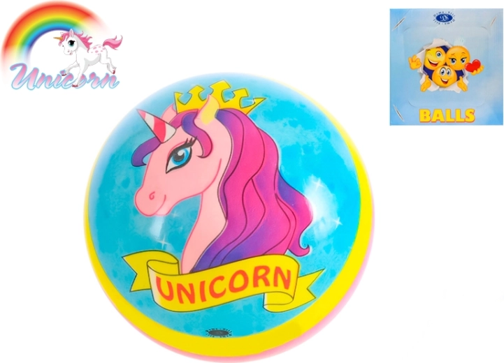 Balle avec licorne 12 cm pour enfants dès 10 mois