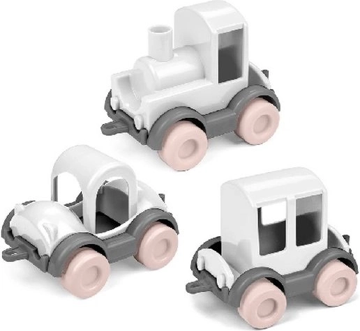 Wader Kids Cars Trio Pink Cotton Candy – set of 3 vehicles