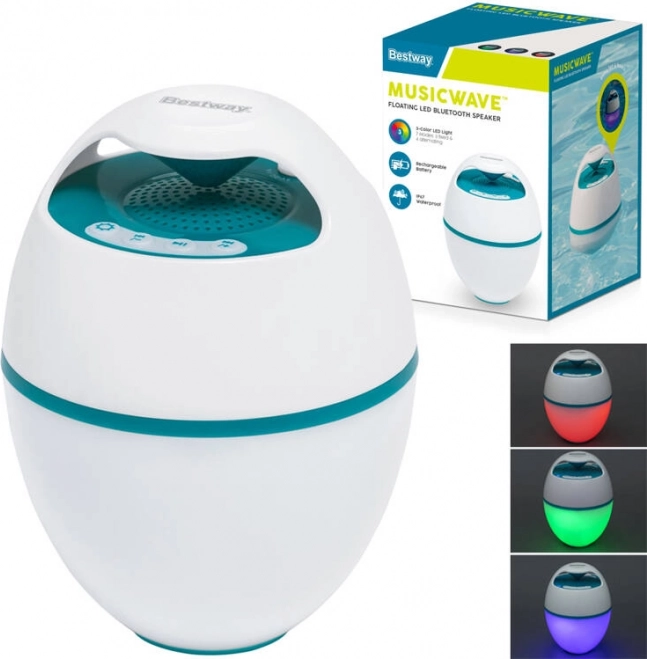 Haut-parleur flottant portable Bestway MusicWave™ avec Bluetooth et lumière LED