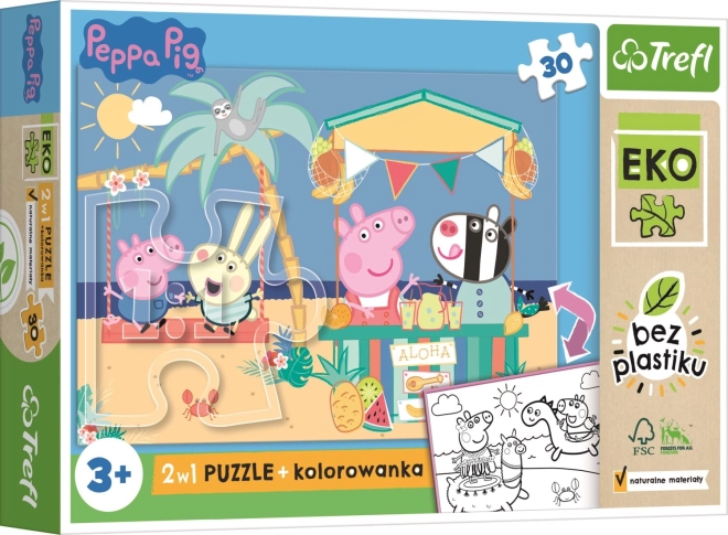 Puzzle maxi recto-verso PEPPA PIG 30 pièces EKO