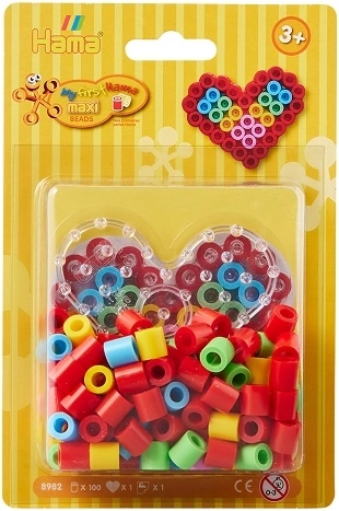 Hama Maxi set strijkkralen Hart