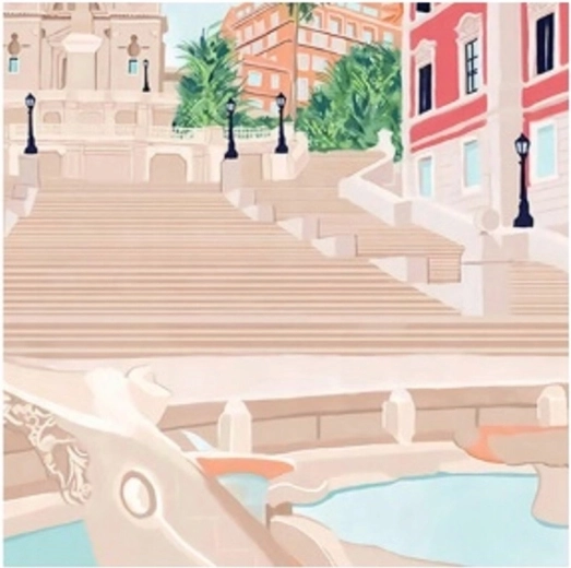 Diamant schilderen Spaanse Trappen 30 × 40 cm NORIMPEX