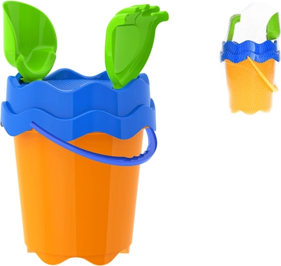 Set de sable orange 17 cm