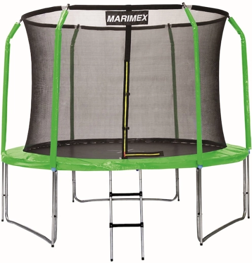 Green set of spring cover and sleeves for a 366 cm trampoline